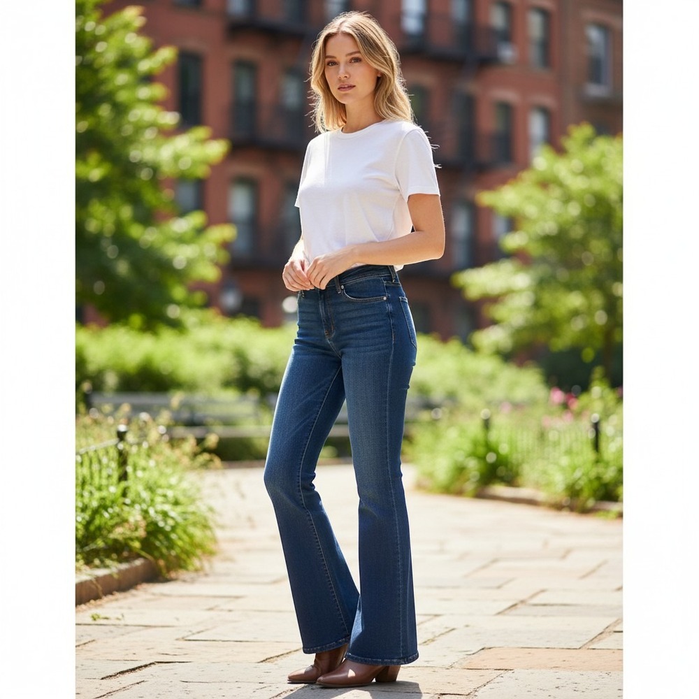 Gap Baby Boot Jeans Women's 14 Short Dark Wash Bootcut‎
